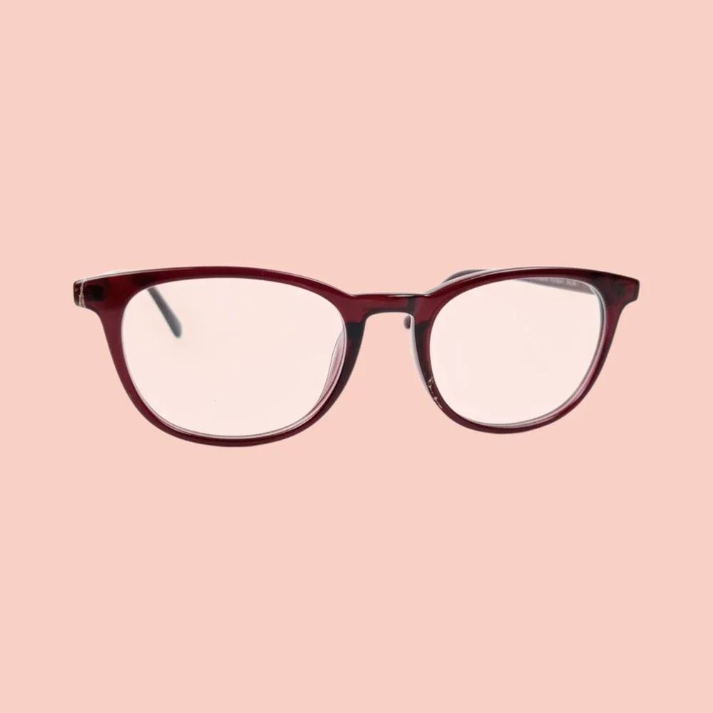 Four You US98 Burgundy Eyeglass Frames Women 49-20-145 Sturdy Glasses New